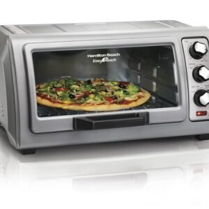 Hamilton Beach 6 Slice Countertop Toaster Oven With Easy Reach Roll-Top Door, Bake, Broil & Toast Functions, Auto Shutoff, Silver (31127D) Hamilton Beach 6 Slice Countertop Toaster Oven With Easy Reach Roll-Top Door, Bake, Broil & Toast Functions, Auto Shutoff, Silver (31127D)