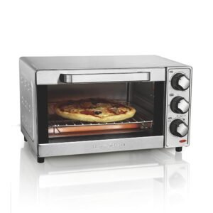 Hamilton Beach Countertop Toaster Oven & Pizza Maker Large 4-Slice Capacity, Stainless Steel (31401) Hamilton Beach Countertop Toaster Oven & Pizza Maker Large 4-Slice Capacity, Stainless Steel (31401)
