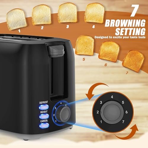 Hommater Toaster 2 Slice Review Best Wide Slot Compact Toaster with 7 Settings Hommater Toaster 2 Slice Review Best Wide Slot Compact Toaster with 7 Settings