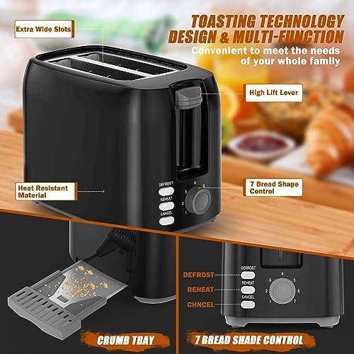Hommater Toaster 2 Slice Review Best Wide Slot Compact Toaster with 7 Settings Hommater Toaster 2 Slice Review Best Wide Slot Compact Toaster with 7 Settings