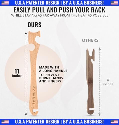 INFRAOVENS Wooden Oven Rack Puller Review Safer Kitchen Tool with Long Handle INFRAOVENS Wooden Oven Rack Puller Review Safer Kitchen Tool with Long Handle