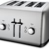 KitchenAid 4-Slice Toaster with Manual High-Lift Lever - KMT4115, Contour Silver KitchenAid 4-Slice Toaster with Manual High-Lift Lever - KMT4115, Contour Silver