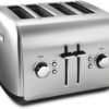 KitchenAid KMT4115SX Stainless Steel Toaster, Brushed Stainless Steel, 4 Slice (Pack of 1) KitchenAid KMT4115SX Stainless Steel Toaster, Brushed Stainless Steel, 4 Slice (Pack of 1)