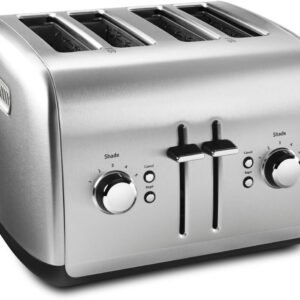 KitchenAid KMT4115SX Stainless Steel Toaster, Brushed Stainless Steel, 4 Slice (Pack of 1) KitchenAid KMT4115SX Stainless Steel Toaster, Brushed Stainless Steel, 4 Slice (Pack of 1)