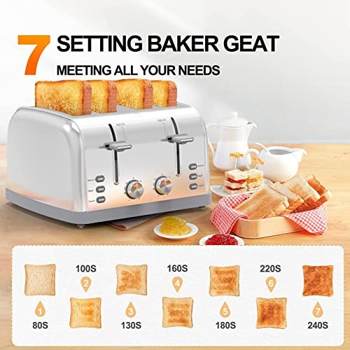 Lainsten 4 Slice Toaster Review Best Retro Stainless Steel Wide Slot Toaster Lainsten 4 Slice Toaster Review Best Retro Stainless Steel Wide Slot Toaster