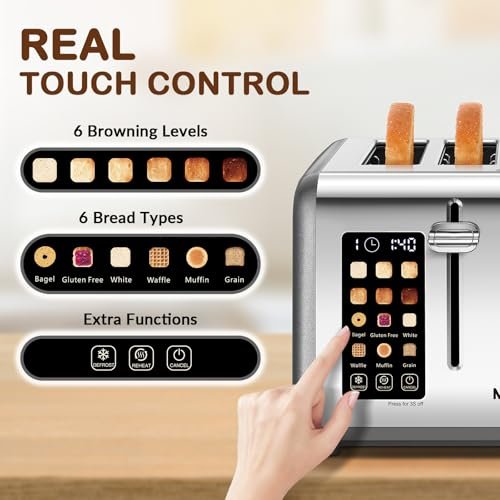 Mecity 4 Slice Toaster Review Exploring Touchscreen Control and Even Toasting Features Mecity 4 Slice Toaster Review Exploring Touchscreen Control and Even Toasting Features