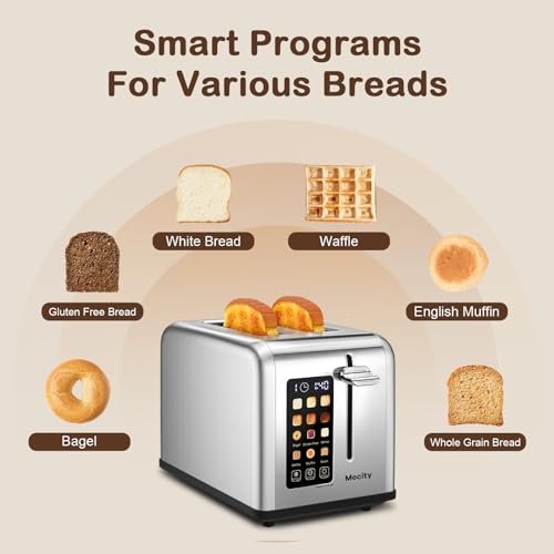 Mecity T-68A 2 Slice Toaster Review Smart Touchscreen Stainless Steel Excellence Mecity T-68A 2 Slice Toaster Review Smart Touchscreen Stainless Steel Excellence