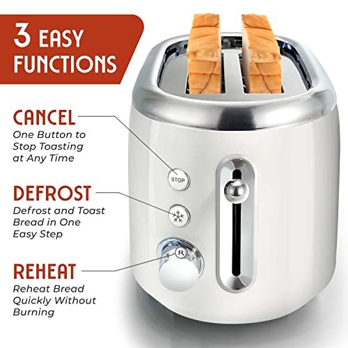 MÜELLERHOME Retro Toaster Review 7 Browning Levels and Versatile Functions MÜELLERHOME Retro Toaster Review 7 Browning Levels and Versatile Functions