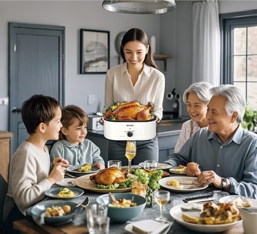 NECERO Roaster Oven Review Versatile 28 Quart Electric Turkey Cooker White NECERO Roaster Oven Review Versatile 28 Quart Electric Turkey Cooker White