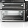 Ninja DCT401 12-in-1 Double Oven with FlexDoor, FlavorSeal & Smart Finish, Rapid Top Convection and Air Fry Bottom , Bake, Roast, Toast, Air Fry, Pizza and More, Stainless Steel