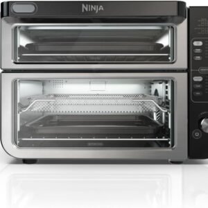 Ninja DCT401 12-in-1 Double Oven with FlexDoor, FlavorSeal & Smart Finish, Rapid Top Convection and Air Fry Bottom , Bake, Roast, Toast, Air Fry, Pizza and More, Stainless Steel Ninja DCT401 12-in-1 Double Oven with FlexDoor, FlavorSeal & Smart Finish, Rapid Top Convection and Air Fry Bottom , Bake, Roast, Toast, Air Fry, Pizza and More, Stainless Steel