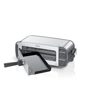 Ninja ST101 Foodi 2-in-1 Flip Toaster, 2-Slice Capacity, Compact Toaster Oven, Snack Maker, Reheat, Defrost, 1500 Watts, Stainless Steel, 6 Functions Ninja ST101 Foodi 2-in-1 Flip Toaster, 2-Slice Capacity, Compact Toaster Oven, Snack Maker, Reheat, Defrost, 1500 Watts, Stainless Steel, 6 Functions