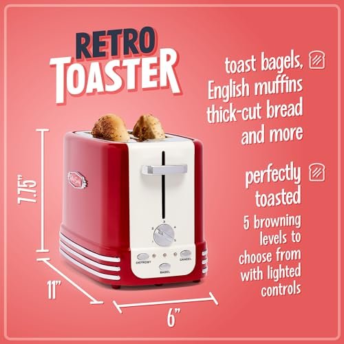 Nostalgia Retro 2-Slice Toaster Review Perfect Vintage Design with Five Browning Levels Nostalgia Retro 2-Slice Toaster Review Perfect Vintage Design with Five Browning Levels