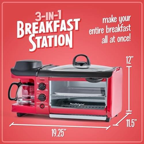 Nostalgia Retro 3-in-1 Family Size Breakfast Station Review Ultimate Space Saving Kitchen Appliance Nostalgia Retro 3-in-1 Family Size Breakfast Station Review Ultimate Space Saving Kitchen Appliance