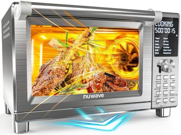 Nuwave Bravo XL Pro Air Fryer Toaster Oven with Grill Combo, 2025 New Ultra-Fast Convection System, 35% Crispier, 2X More Even, 142 Presets, 50-500F, Smarter Probe, PFAS Free,... Nuwave Bravo XL Pro Air Fryer Toaster Oven with Grill Combo, 2025 New Ultra-Fast Convection System, 35% Crispier, 2X More Even, 142 Presets, 50-500F, Smarter Probe, PFAS Free,...