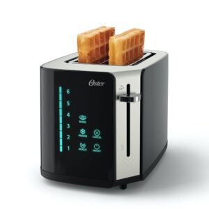 Oster 2-Slice Stainless Steel Digital Touchscreen Toaster with Quick-Check Lever and Digital Countdown Timer Oster 2-Slice Stainless Steel Digital Touchscreen Toaster with Quick-Check Lever and Digital Countdown Timer