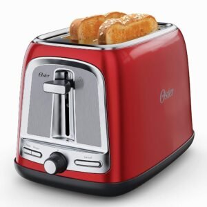 Oster® 2-Slice Toaster with Advanced Toast Technology, Candy Apple Red Oster® 2-Slice Toaster with Advanced Toast Technology, Candy Apple Red