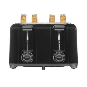 Proctor Silex 4 Slice Toaster with Extra Wide Slots for Bagels, Cool-Touch Walls, Shade Selector, Toast Boost, Auto Shut-off and Cancel Button, Black (24215PS) Proctor Silex 4 Slice Toaster with Extra Wide Slots for Bagels, Cool-Touch Walls, Shade Selector, Toast Boost, Auto Shut-off and Cancel Button, Black (24215PS)