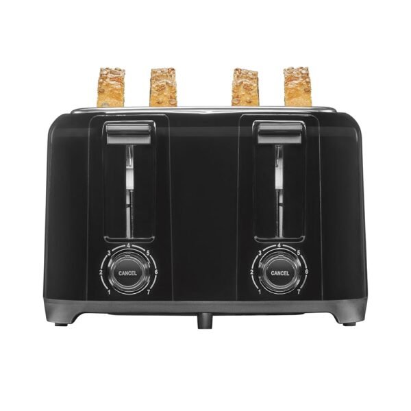 Proctor Silex 4 Slice Toaster with Extra Wide Slots for Bagels, Cool-Touch Walls, Shade Selector, Toast Boost, Auto Shut-off and Cancel Button, Black (24215PS) Proctor Silex 4 Slice Toaster with Extra Wide Slots for Bagels, Cool-Touch Walls, Shade Selector, Toast Boost, Auto Shut-off and Cancel Button, Black (24215PS)