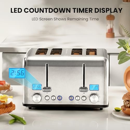Roter Mond Stainless Steel 4 Slice Toaster Review with Countdown Timer Features Roter Mond Stainless Steel 4 Slice Toaster Review with Countdown Timer Features