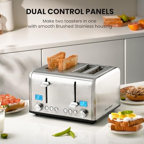 Roter Mond Stainless Steel 4 Slice Toaster Review with Countdown Timer Features Roter Mond Stainless Steel 4 Slice Toaster Review with Countdown Timer Features