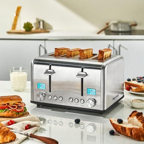 Roter Mond Stainless Steel 4 Slice Toaster Review with Countdown Timer Features Roter Mond Stainless Steel 4 Slice Toaster Review with Countdown Timer Features