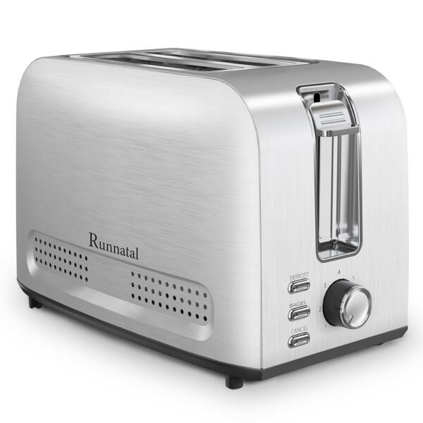 Runnatal 2 Slice Toaster, 100% Stainless Steel, Wide Slot Toaster Multifunctional with 7 Toast Settings, Defrost, BAGEL, Cancel Functions, Easy to Operate and Clean 120V 800W... Runnatal 2 Slice Toaster, 100% Stainless Steel, Wide Slot Toaster Multifunctional with 7 Toast Settings, Defrost, BAGEL, Cancel Functions, Easy to Operate and Clean 120V 800W...
