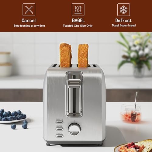 Runnatal 2 Slice Toaster Review Multifunctional Stainless Steel Toaster with 7 Settings Runnatal 2 Slice Toaster Review Multifunctional Stainless Steel Toaster with 7 Settings