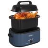 Sunvivi 26 Quart Electric Roaster Oven Turkey Roaster with Lid Electric Roasters with Removable Pan Large Roaster,Visible & Self-basting Lid, Fast Heating & Thaw/warming... Sunvivi 26 Quart Electric Roaster Oven Turkey Roaster with Lid Electric Roasters with Removable Pan Large Roaster,Visible & Self-basting Lid, Fast Heating & Thaw/warming...