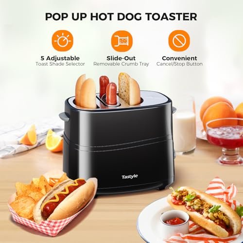 Tastyle 2 Slot Hot Dog Toaster Review Perfect for Buns Sausages and More Tastyle 2 Slot Hot Dog Toaster Review Perfect for Buns Sausages and More