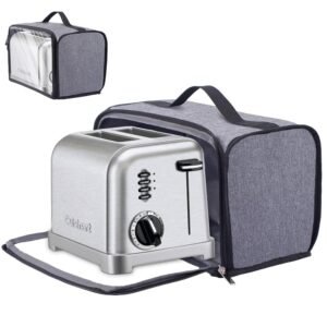 Toaster Cover with Base for 2 Slice Wide Slot, Compatible with Cuisinart, Small Bread Cover, Dust Covers with Zipper Closure (Cover Only) Toaster Cover with Base for 2 Slice Wide Slot, Compatible with Cuisinart, Small Bread Cover, Dust Covers with Zipper Closure (Cover Only)