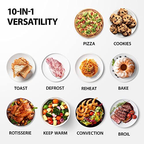 TOSHIBA Toaster Oven AC25CEW-BS Review Powerful 10-in-1 Convection and Rotisserie Features TOSHIBA Toaster Oven AC25CEW-BS Review Powerful 10-in-1 Convection and Rotisserie Features