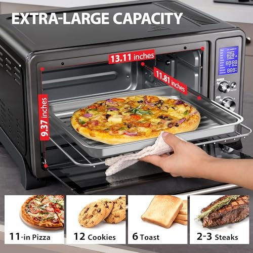 TOSHIBA Toaster Oven AC25CEW-BS Review Powerful 10-in-1 Convection and Rotisserie Features TOSHIBA Toaster Oven AC25CEW-BS Review Powerful 10-in-1 Convection and Rotisserie Features