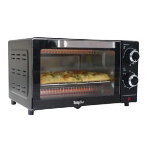 Total Chef Toaster Oven 4 Slice Small Compact Kitchen Appliance Pizza Bake Toast Rost Broil Bread Toaster Auto Shutoff timer Crumble Tray Natural Convection Countertop Black... Total Chef Toaster Oven 4 Slice Small Compact Kitchen Appliance Pizza Bake Toast Rost Broil Bread Toaster Auto Shutoff timer Crumble Tray Natural Convection Countertop Black...