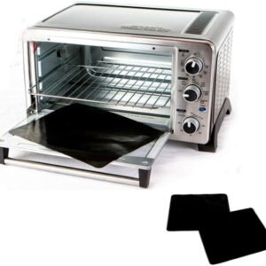 TWO-PACK 100% Non-Stick 11" Polytetrafluoroethylene Toaster Oven Liner. Finally, Prevent Spillovers, Gunk & Odors! Great Teflon Liner for Toaster Ovens, Dishwasher Safe, Best... TWO-PACK 100% Non-Stick 11" Polytetrafluoroethylene Toaster Oven Liner. Finally, Prevent Spillovers, Gunk & Odors! Great Teflon Liner for Toaster Ovens, Dishwasher Safe, Best...