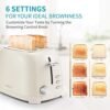 Ultrean 2 Slice Toaster Review with Extra-Wide Slots and 6 Browning Settings