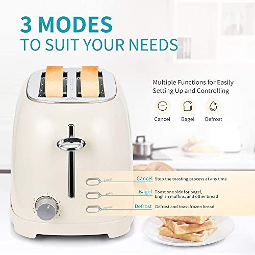 Ultrean 2 Slice Toaster Review with Extra-Wide Slots and 6 Browning Settings