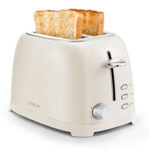 Ultrean Toaster 2 Slice with Extra-Wide Slot for Toasting Bagels, Breads, Waffles & More, Stainless Steel Material with Removable Crumb Tray, 6 Browning Settings Ultrean Toaster 2 Slice with Extra-Wide Slot for Toasting Bagels, Breads, Waffles & More, Stainless Steel Material with Removable Crumb Tray, 6 Browning Settings