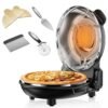 Upgrade Pizza Oven, Indoor Pizza Ovens Heats Up to 800˚F, 1200W Electric Pizza Oven, 12 Inch Pizza Maker with Viewing Window, Temperatures Control and Timer for Indoor and... Upgrade Pizza Oven, Indoor Pizza Ovens Heats Up to 800˚F, 1200W Electric Pizza Oven, 12 Inch Pizza Maker with Viewing Window, Temperatures Control and Timer for Indoor and...