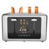 whall 4 Slice Touch Screen Toaster, Stainless Steel Toasters Digital Timer, Dual Control Panel Toasters,6 Shade Settings&6 Bread Types, Smart Wide Slots, Bagel, Cancel,... whall 4 Slice Touch Screen Toaster, Stainless Steel Toasters Digital Timer, Dual Control Panel Toasters,6 Shade Settings&6 Bread Types, Smart Wide Slots, Bagel, Cancel,...