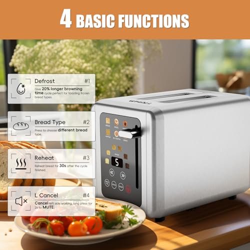WHALL Touch Screen Toaster Review Best Digital Timer Toaster with Extra Wide Slots WHALL Touch Screen Toaster Review Best Digital Timer Toaster with Extra Wide Slots