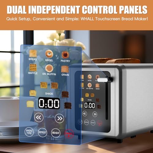 WHALL Touch Screen Toaster Review Best Digital Timer Toaster with Extra Wide Slots WHALL Touch Screen Toaster Review Best Digital Timer Toaster with Extra Wide Slots