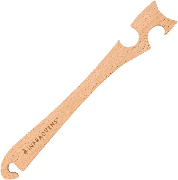 Wooden Oven Rack Puller Stick, Push Pull Tool with Longer Handle Ideal for Kitchen Oven, Convection and Toaster Ovens, Air Fryer and Small Kitchen Appliances by INFRAOVENS Wooden Oven Rack Puller Stick, Push Pull Tool with Longer Handle Ideal for Kitchen Oven, Convection and Toaster Ovens, Air Fryer and Small Kitchen Appliances by INFRAOVENS