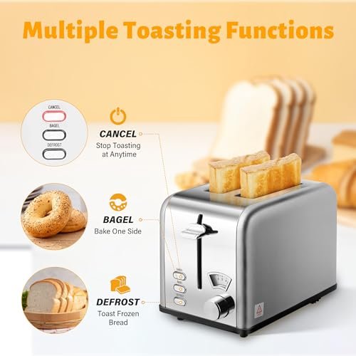 YSSOA Stainless Steel Toaster Review Best 2 Slice Toaster with Wide Slots and Multiple Settings YSSOA Stainless Steel Toaster Review Best 2 Slice Toaster with Wide Slots and Multiple Settings